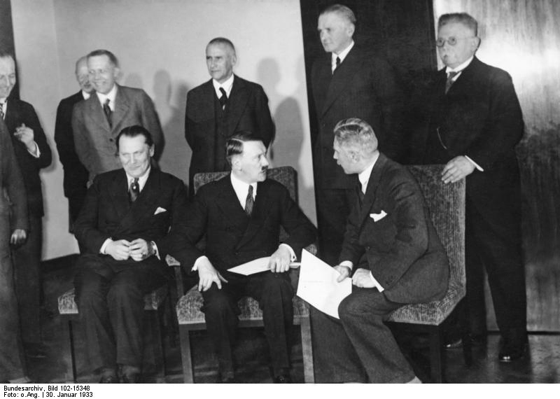 Adolf Hitler's cabinet just after being named chancellor of Germany